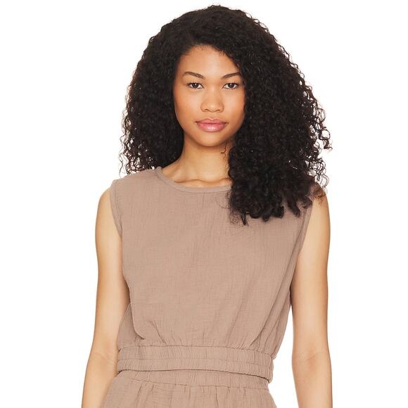Bobi Elastic Crop Top in Hazelnut NWT Size Medium - Picture 1 of 3